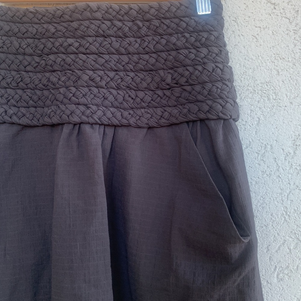 Black skirt by Pulver.  Lightweight. Braids and button details.  POCKETS!